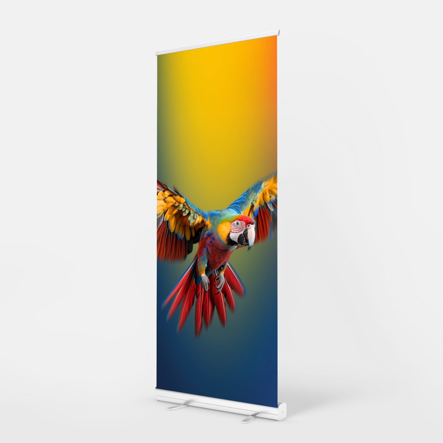 Polyester roll up banner with stand