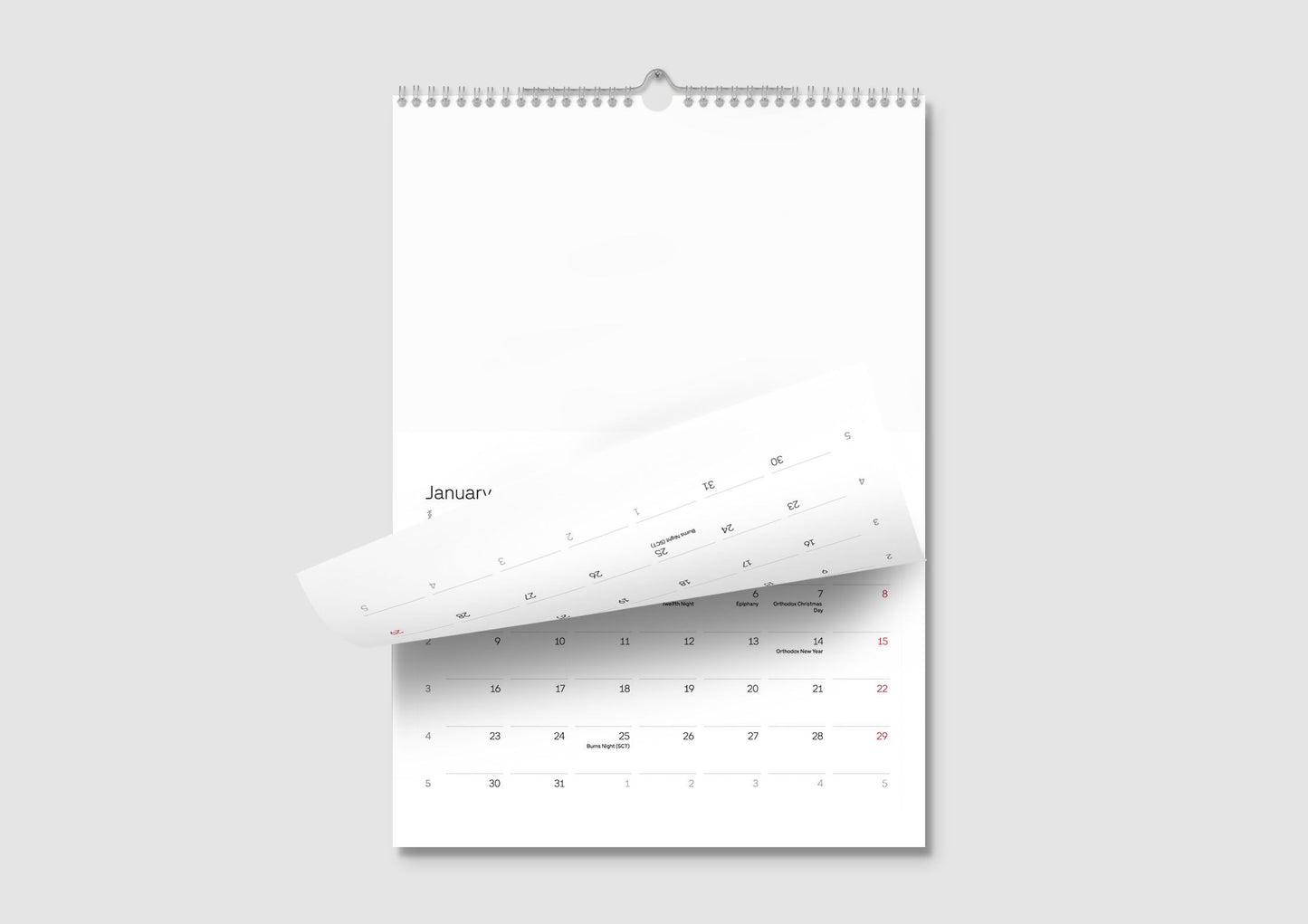 Wall calendars