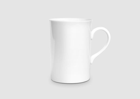 White 10oz Porcelain Slim Mug