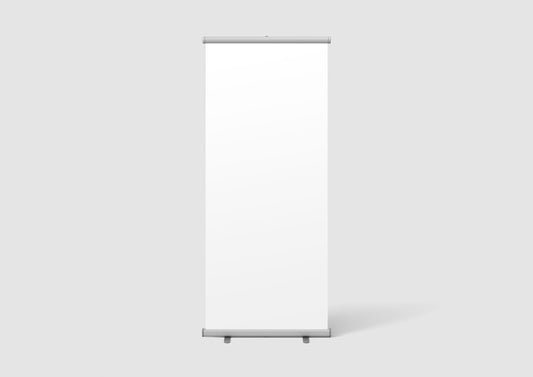 Polyester roll up banner with stand